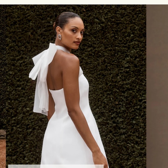 Meshki Maryam Tulle Bow Mini Dress  for Brides - Picture 2 of 3